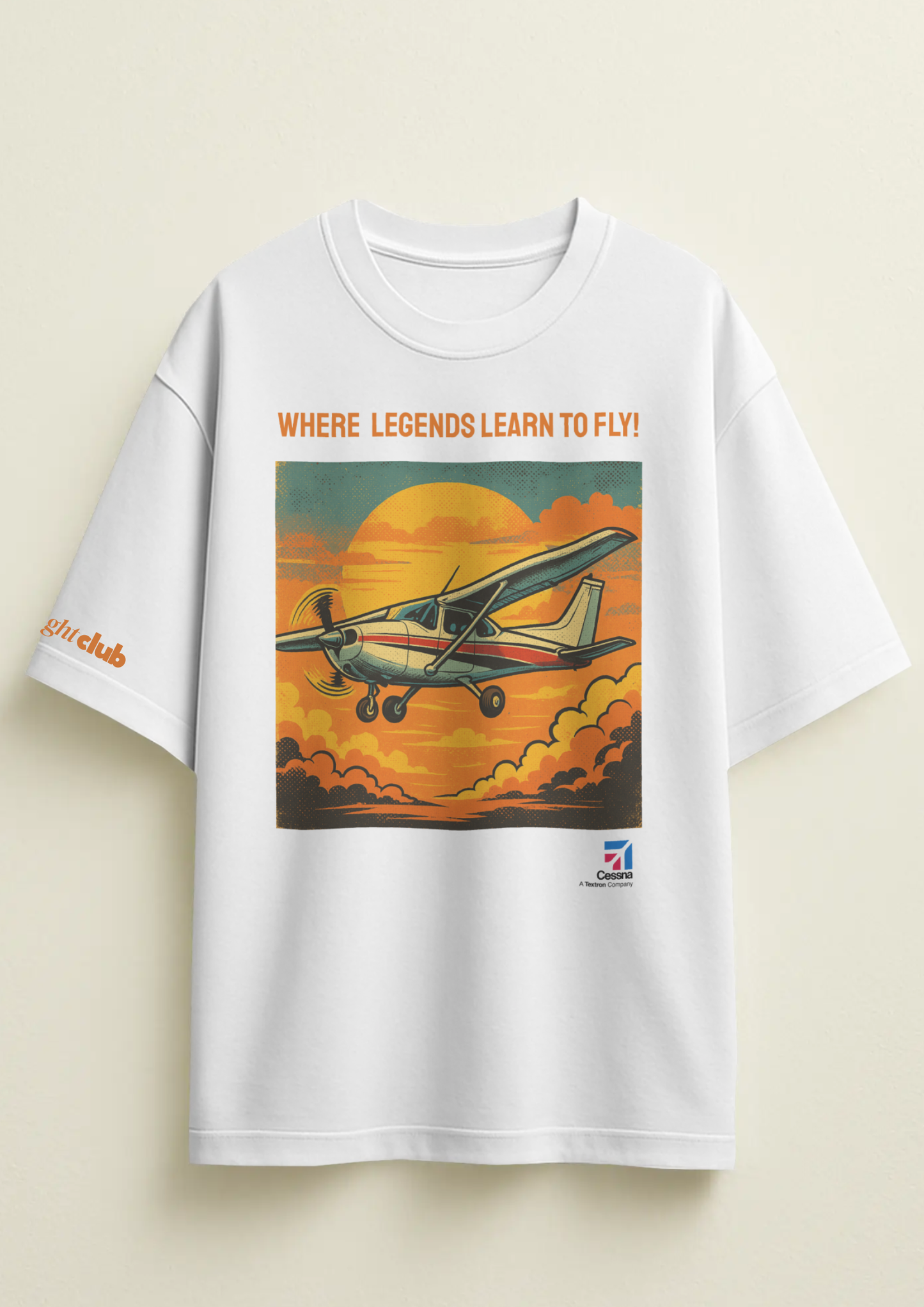 Where legends learn to fly | Cessna Oversized T-shirt