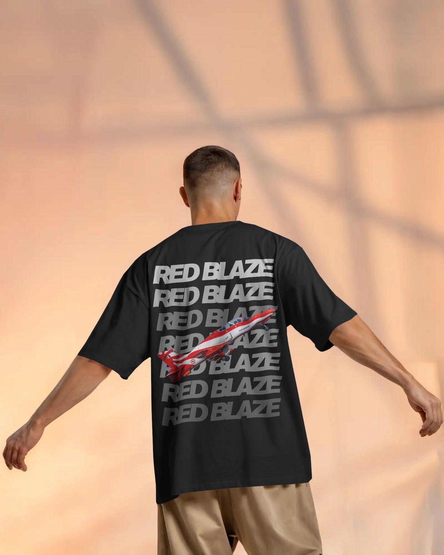 Suryakiran The Red Blaze Oversized T-shirt