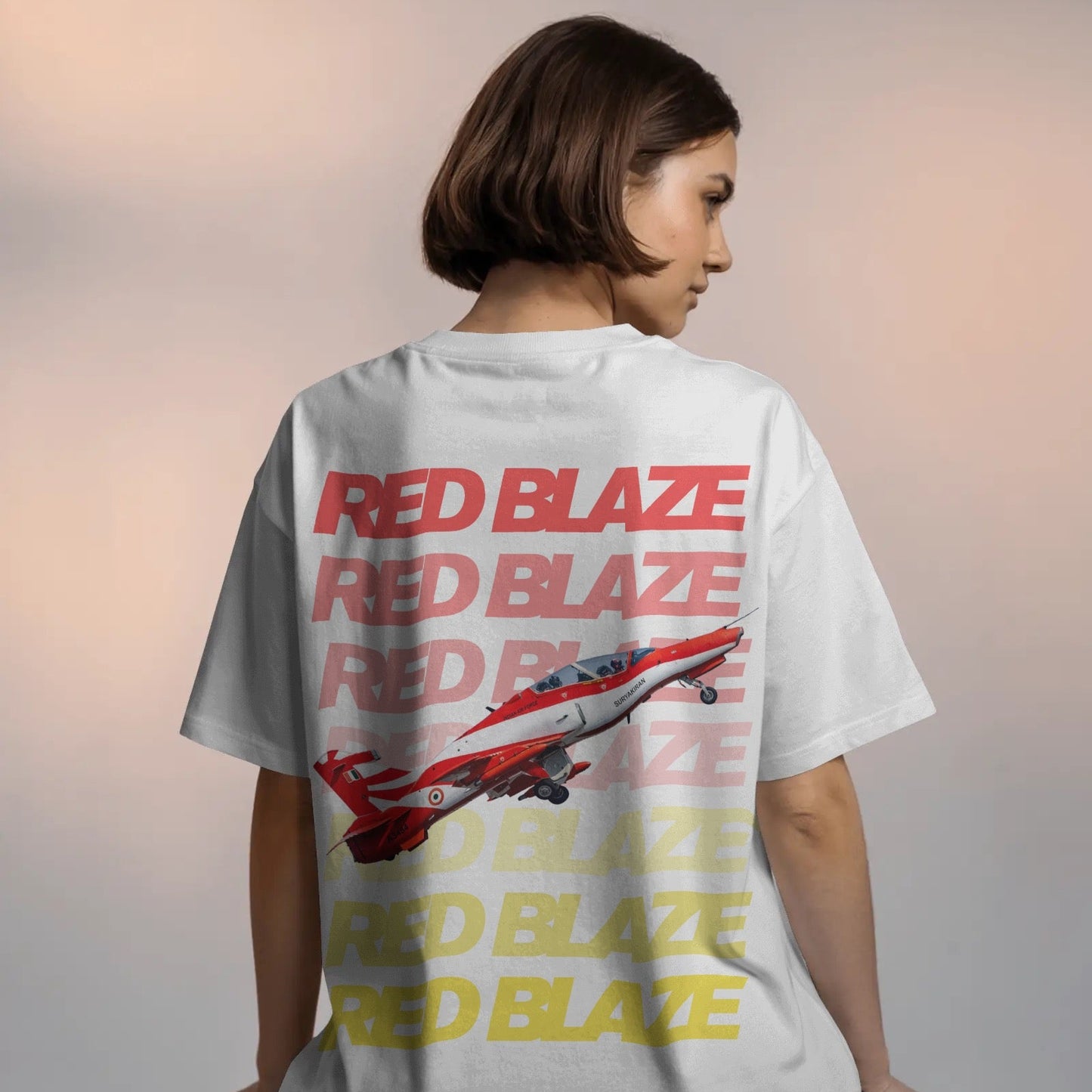 Suryakiran The Red Blaze Oversized T-shirt